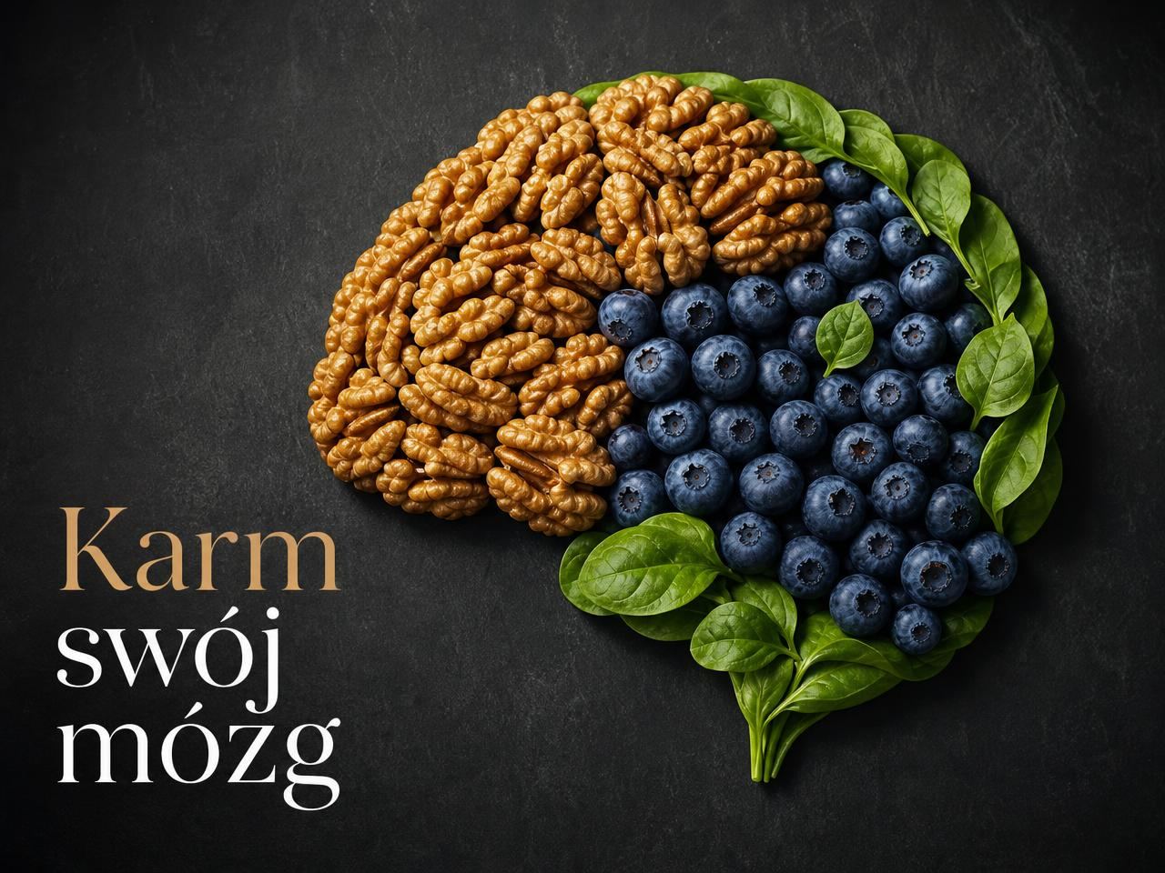 Karm swój mózg — orzechy, borówki i zielenina