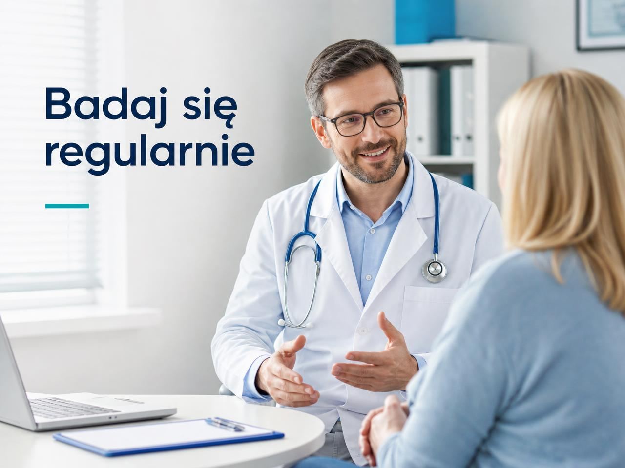 Badaj się regularnie — rozmowa w gabinecie lekarskim