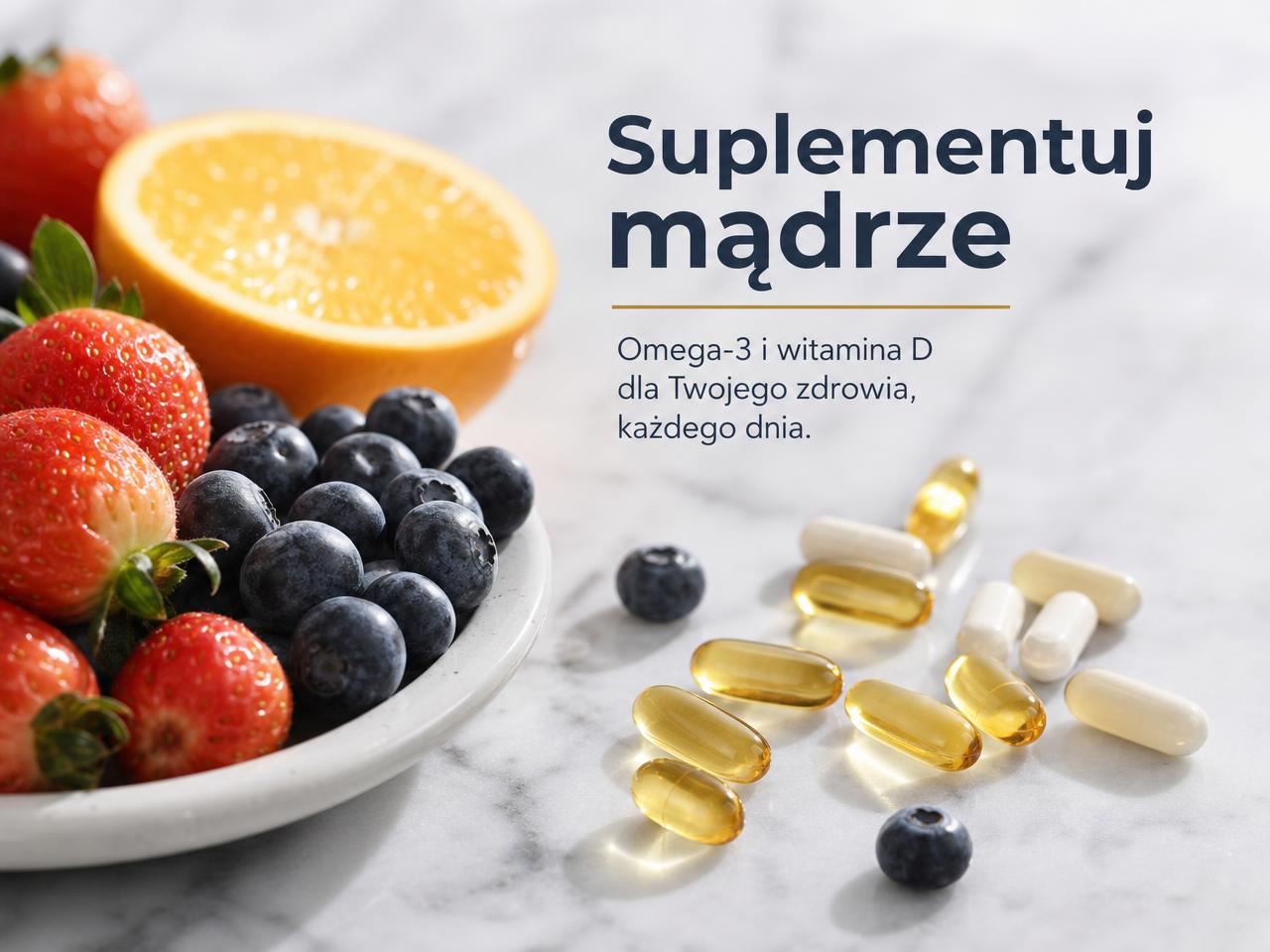 Suplementuj mądrze — owoce, omega-3 i witamina D